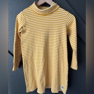 Mini Rodini Yellow and White Striped Dress